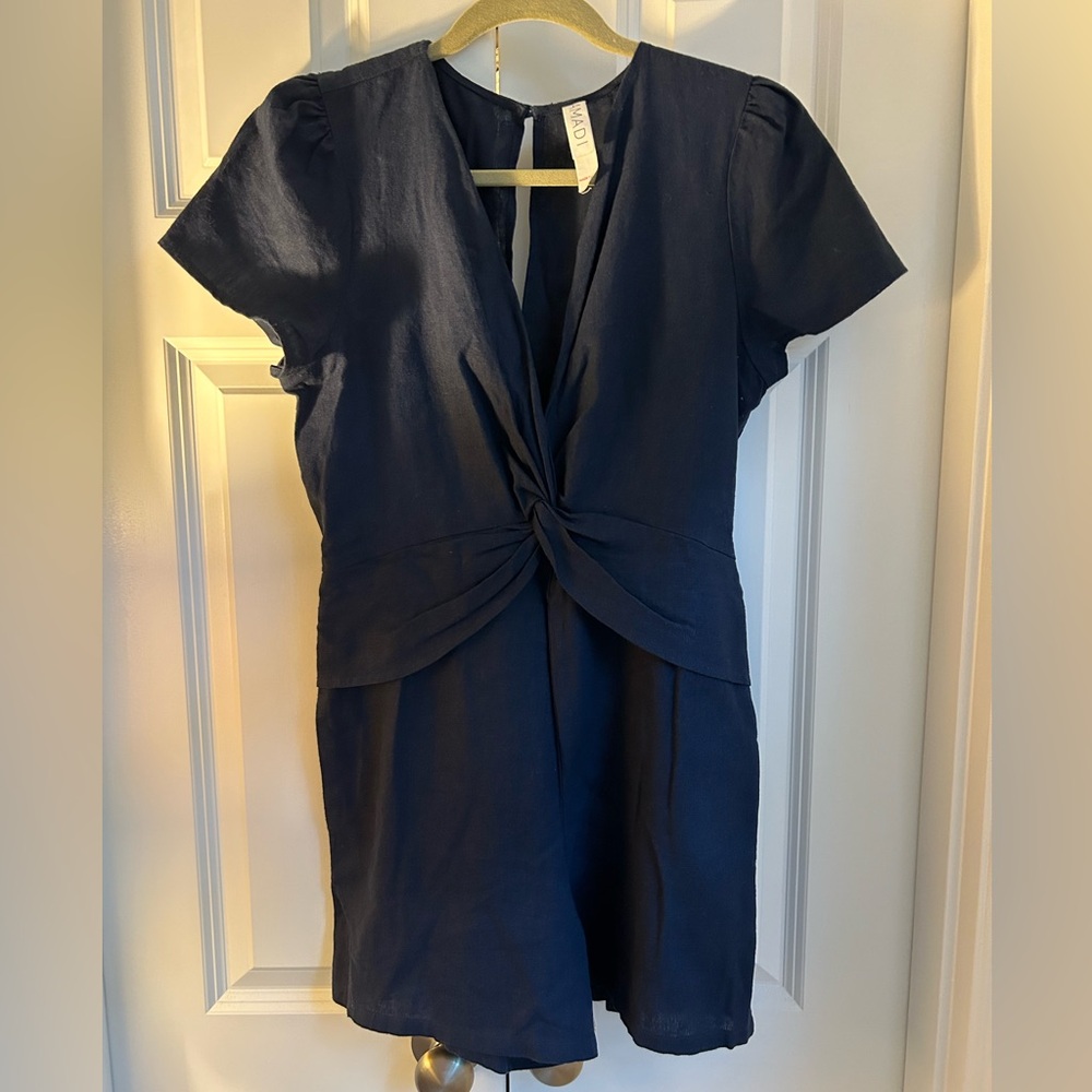 Anthropologie navy romper, size small, worn once
